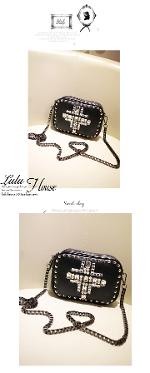 พร้อมส่ง กระเป๋าLuluhouse รุ่น L79-02blwh/bl กระเป๋าแฟชั่นเกาหลี นำเข้าของแท้ 100% ค่ะ 